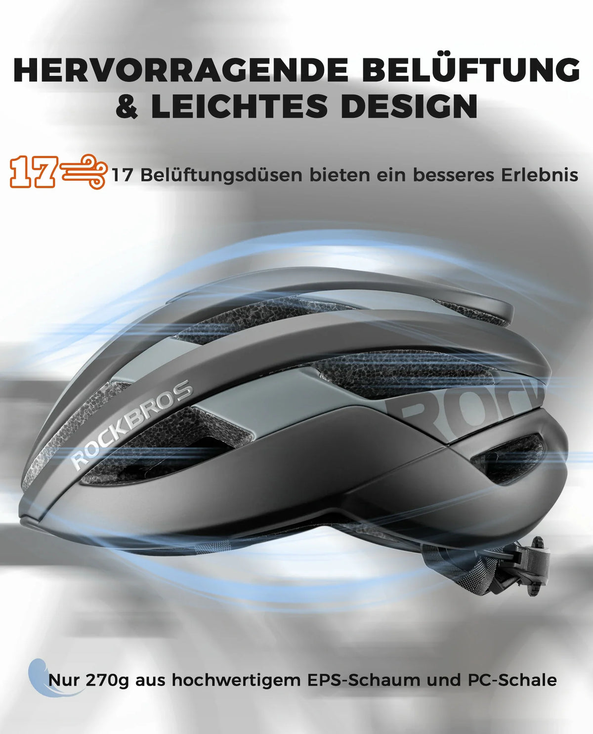 ROCKBROS Fietshelm Sport Mountainbike Beschermhelm Ademend 54-58cm
