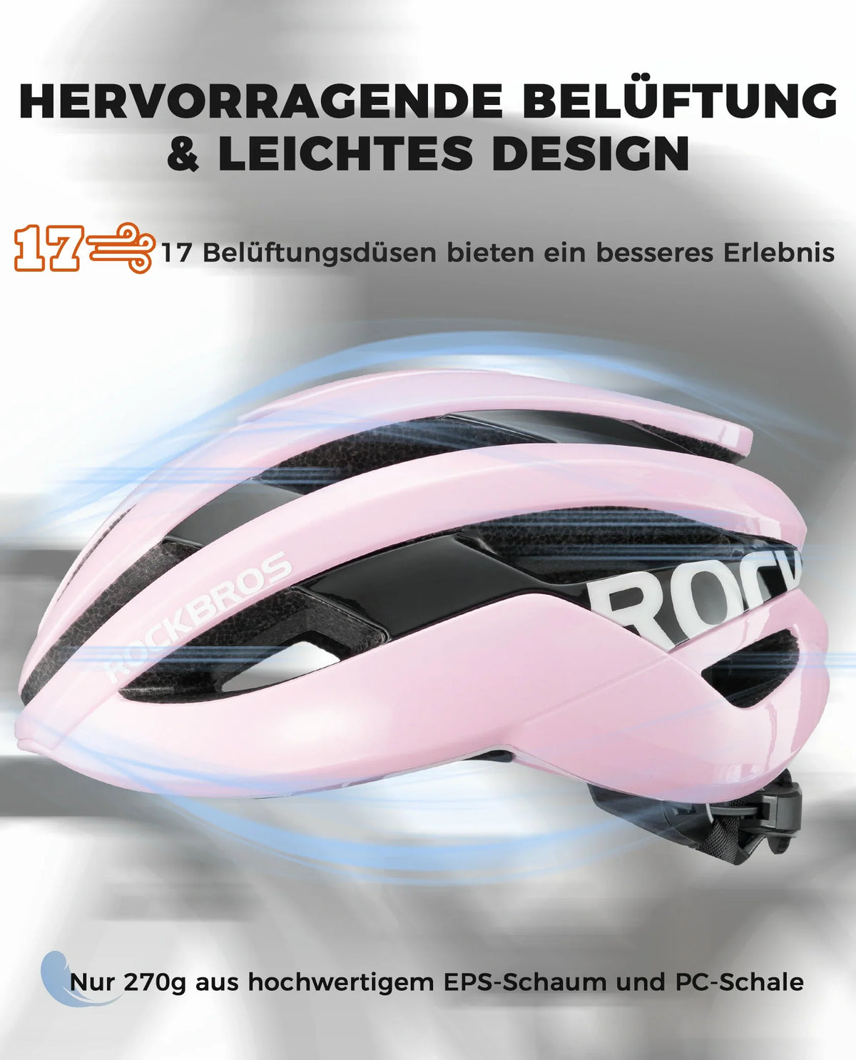 ROCKBROS Fietshelm Sport Mountainbike Beschermhelm Ademend 54-58cm