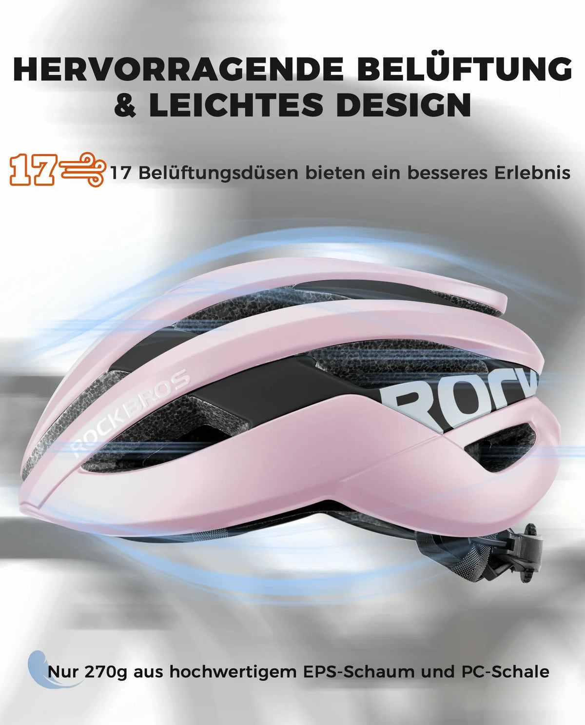 ROCKBROS Fietshelm Sport Mountainbike Beschermhelm Ademend 54-58cm