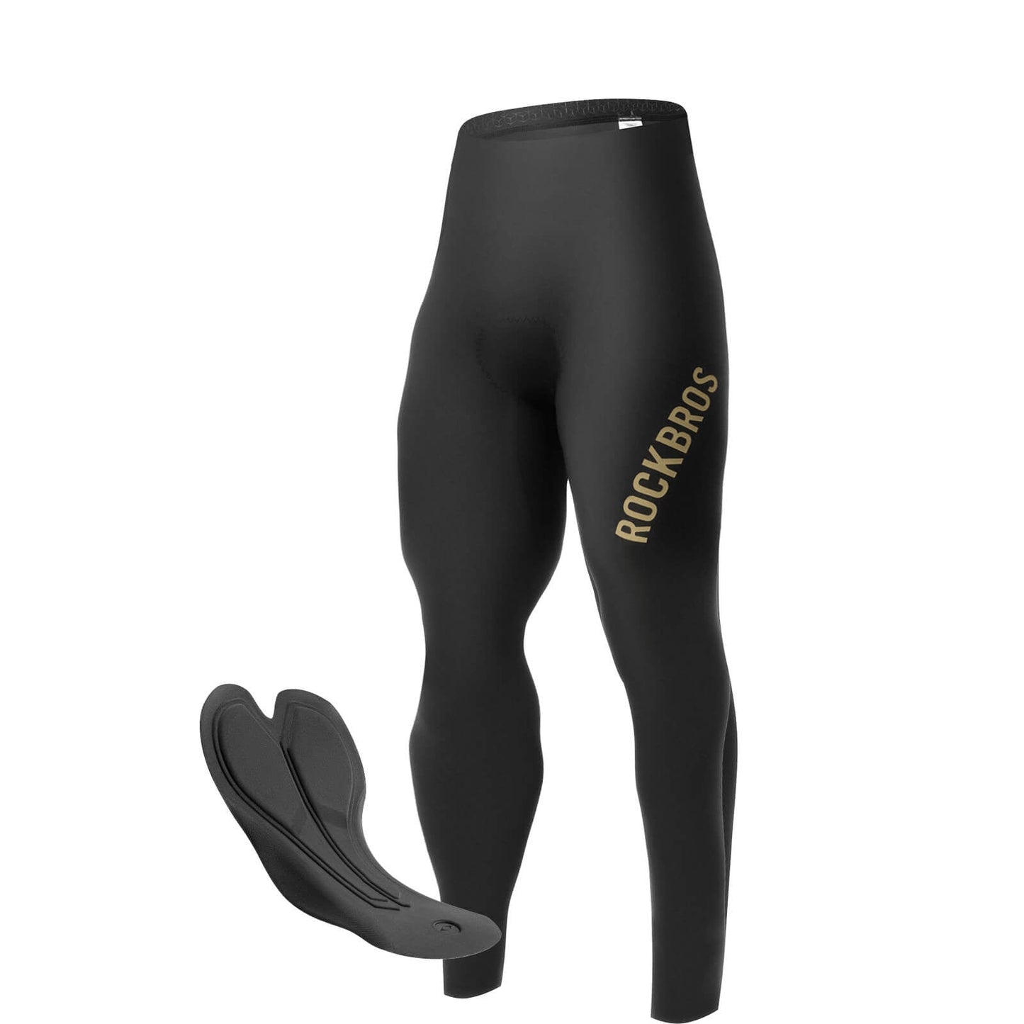 Fietsbroek, lange fietsbroek, gewatteerd, ademend, heren, ROCKBROS