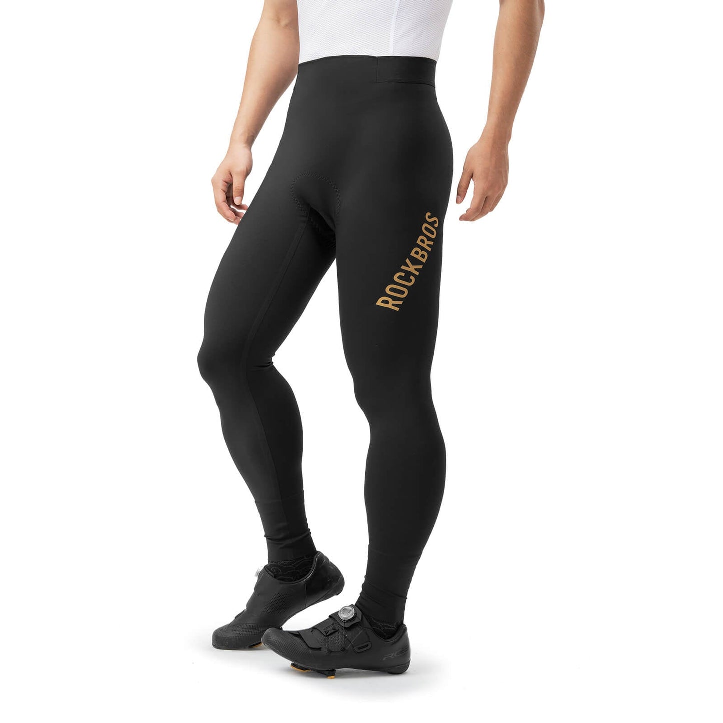 Fietsbroek, lange fietsbroek, gewatteerd, ademend, heren, ROCKBROS