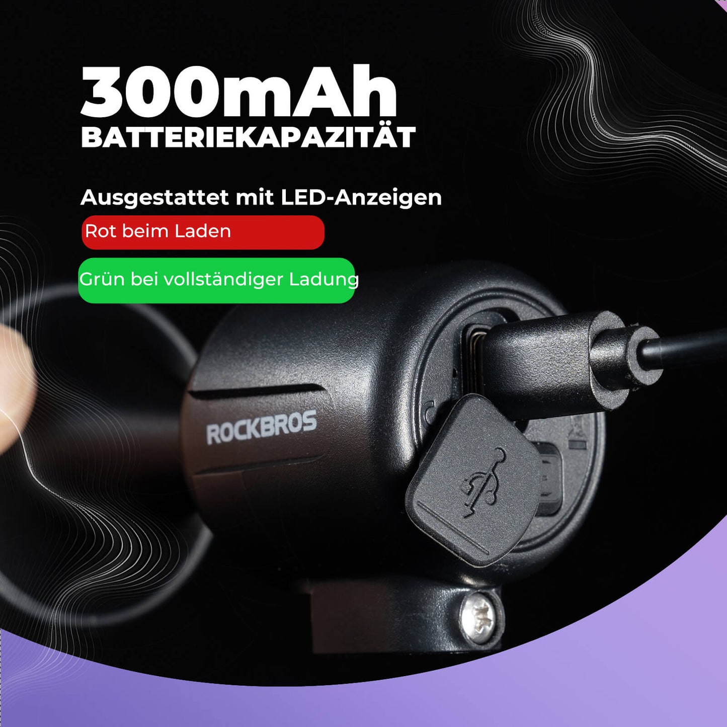Elektrische fietsbel 120 dB voor sturen van 22,2/25,4/31,8 mm ROCKBROS