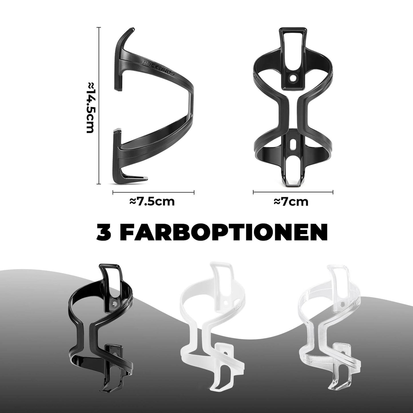 Fietsbidonhouders, 2 stuks, ROCKBROS