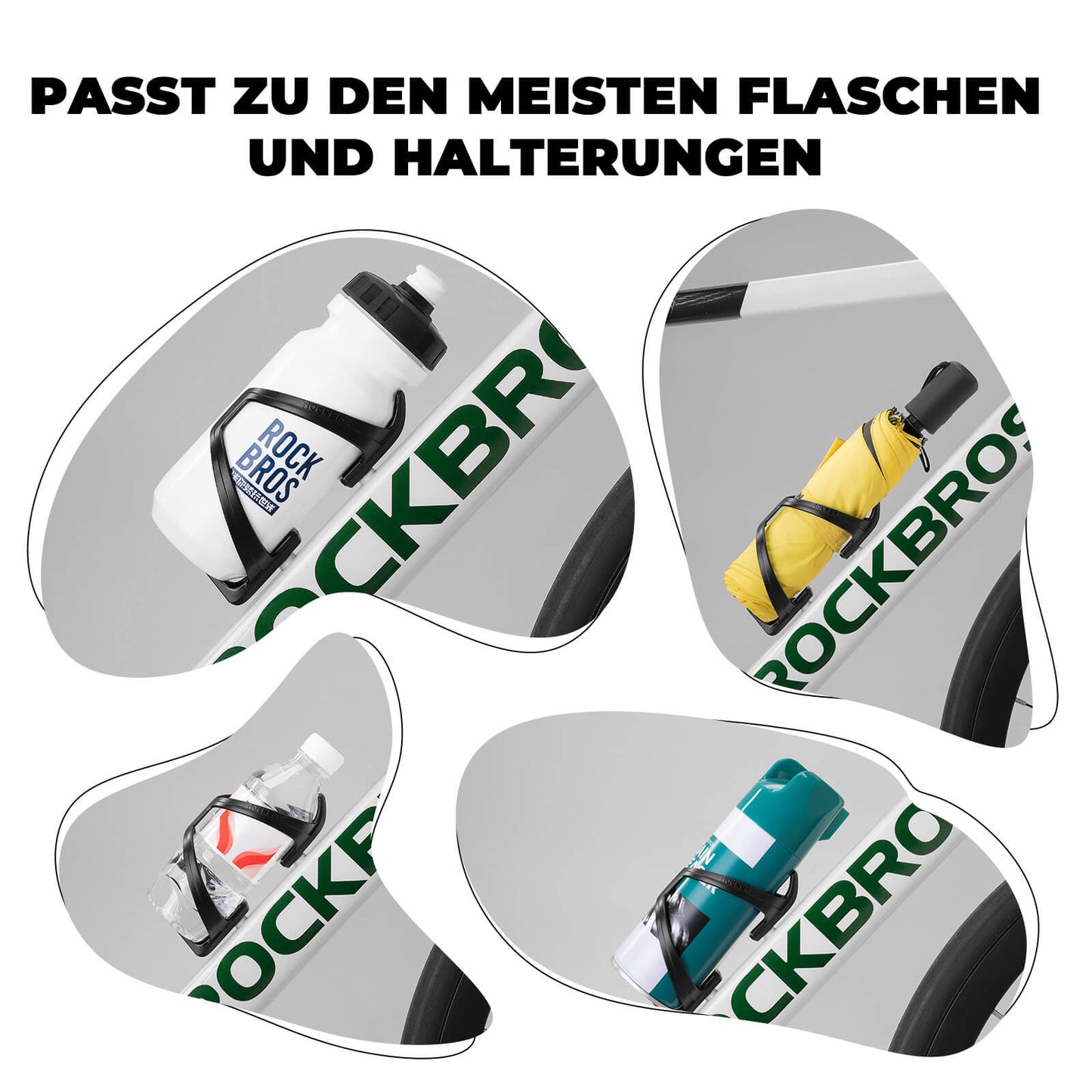 Fietsbidonhouders, 2 stuks, ROCKBROS