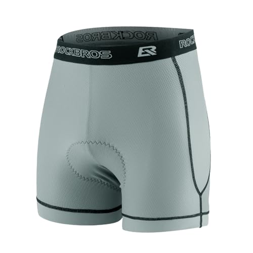 ROCKBROS Heren Fietsonderbroek met 4D Zitkussen Fietsbroek Ademend