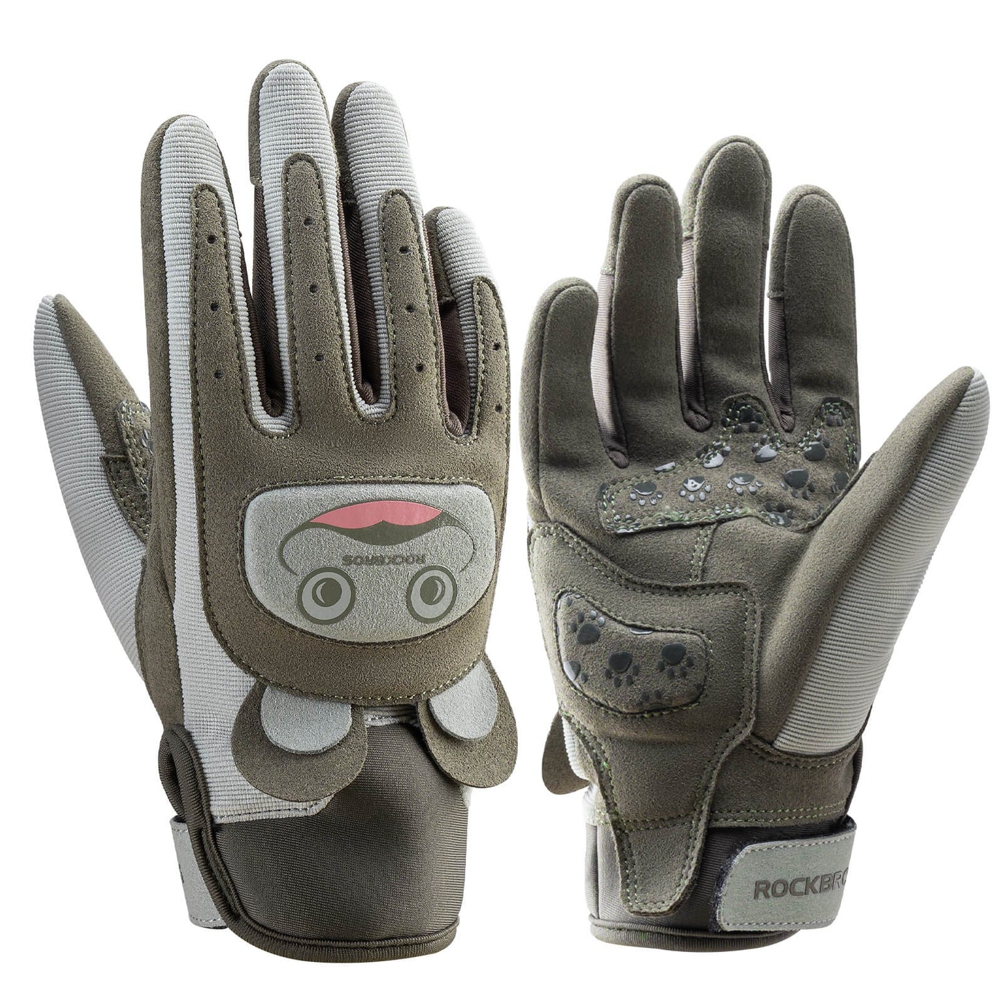 Fietshandschoenen voor kinderen, ademend en antislip met SBR-bescherming, ROCKBROS