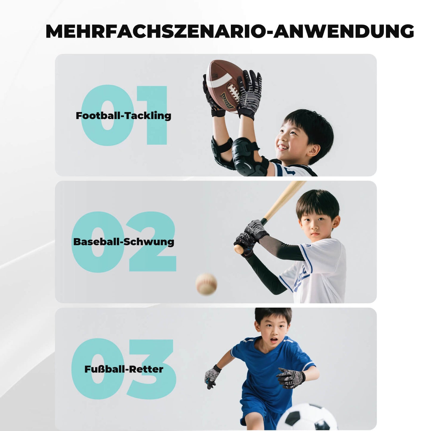 Professionele sporthandschoenen voor kinderen, ademend en elastisch, ROCKBROS