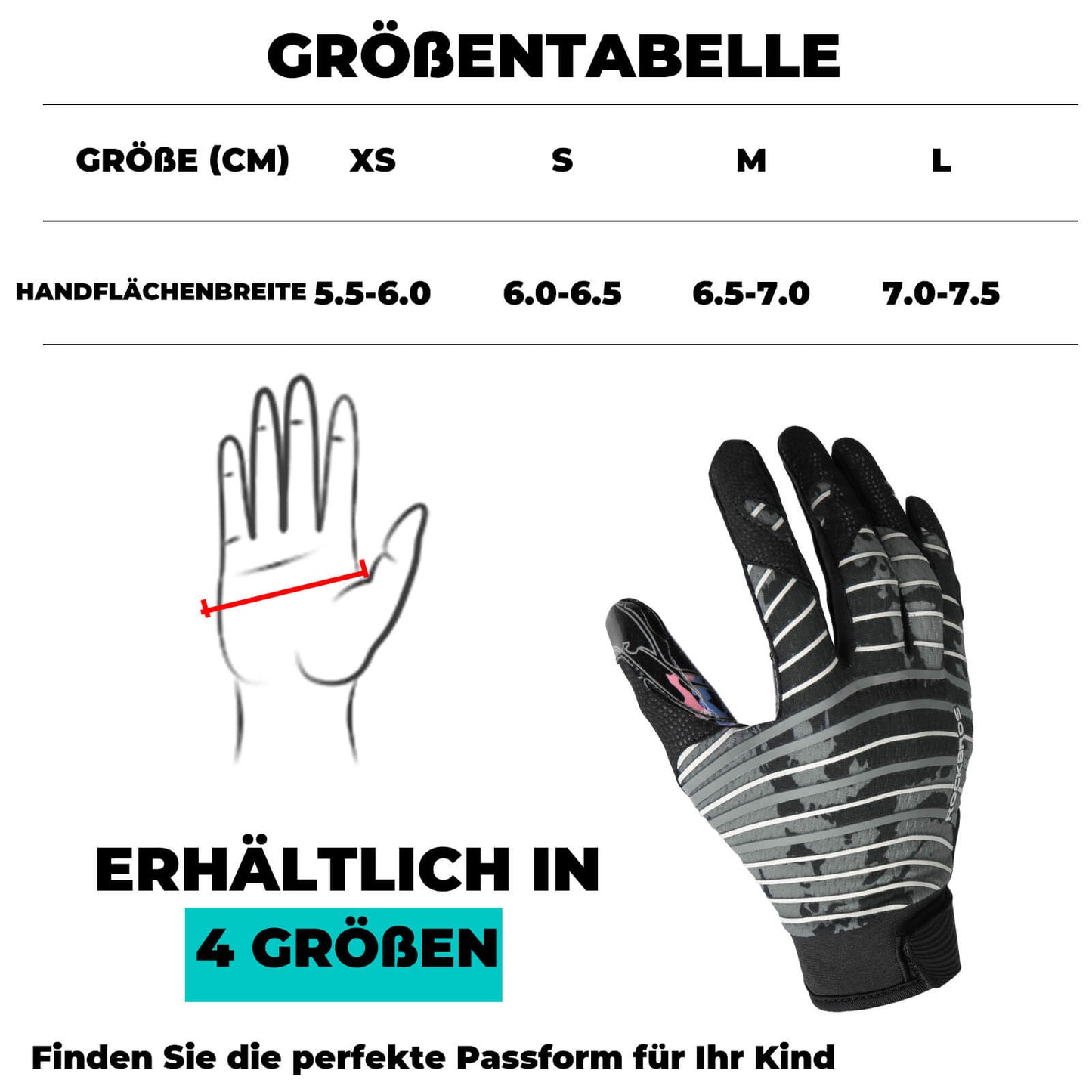 Professionele sporthandschoenen voor kinderen, ademend en elastisch, ROCKBROS