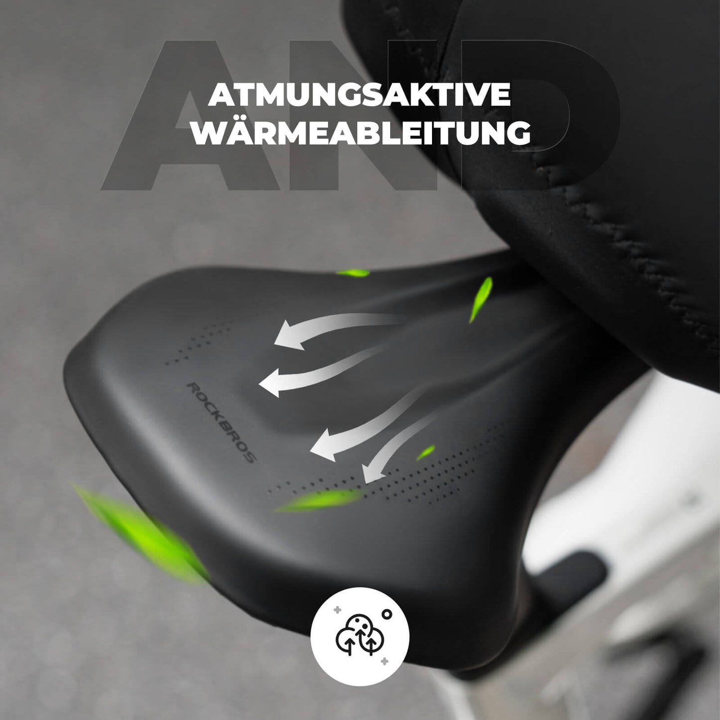 Lichtgewicht, ademend fietszadel - Voor mountainbikes, racefietsen en gravelbikes ROCKBROS