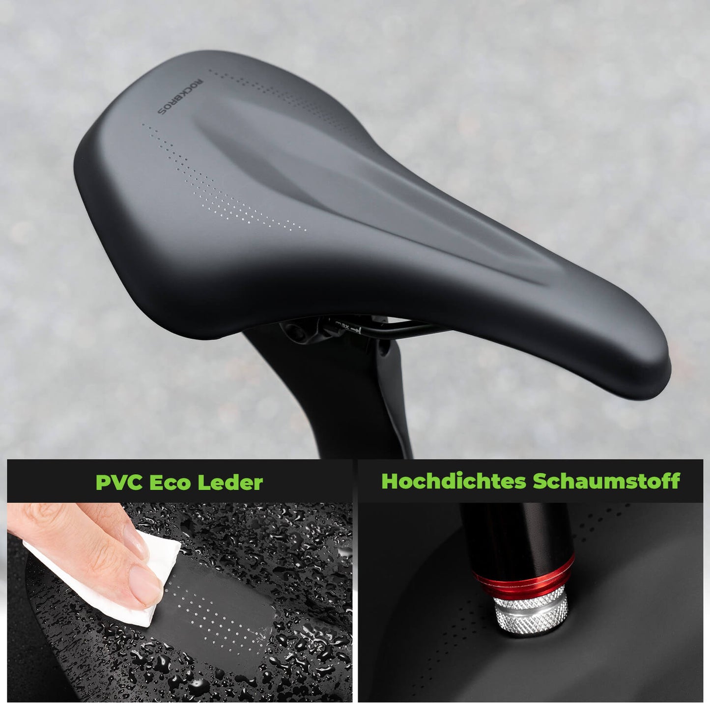 Lichtgewicht, ademend fietszadel - Voor mountainbikes, racefietsen en gravelbikes ROCKBROS