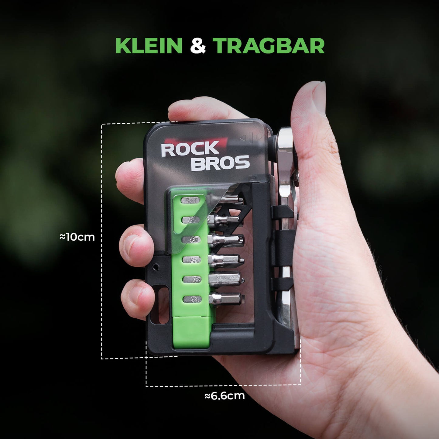 Magnetische fietsgereedschapset met ratelsleutel ROCKBROS