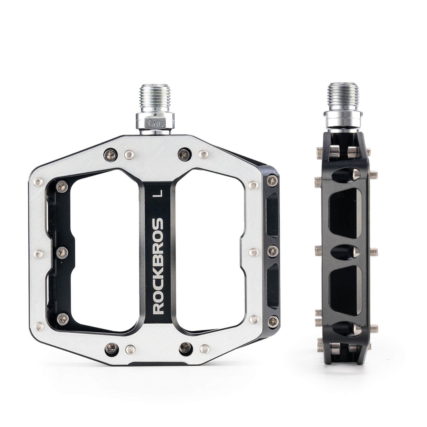 Pedalen met antislip pinnen - Breed platform & chroom-molybdeen as ROCKBROS