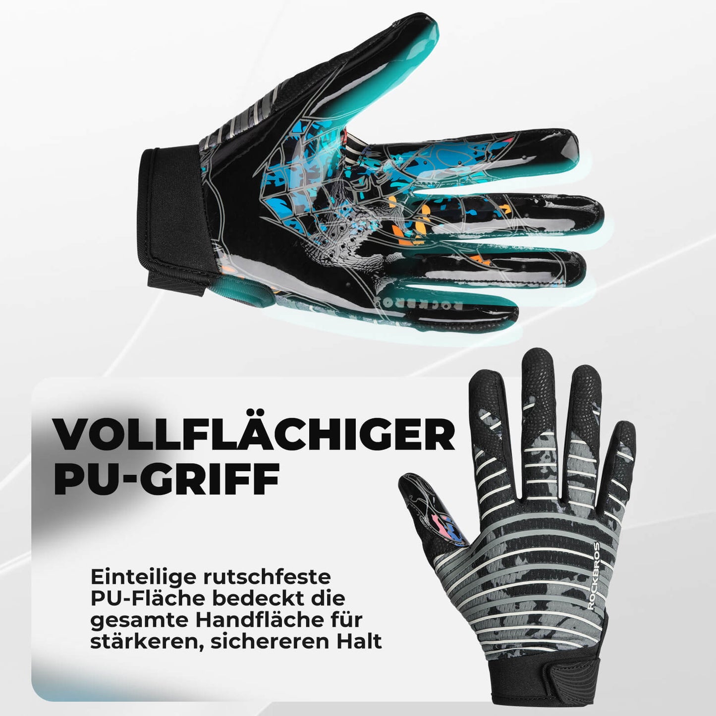 Professionele sporthandschoenen voor volwassenen, ademend en elastisch, van het merk ROCKBROS.