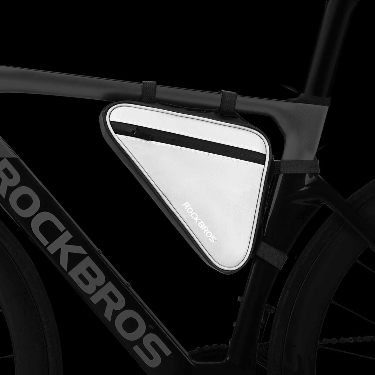 Fietstas, reflecterende frametas, driehoekige tas, 0,9 liter, ROCKBROS