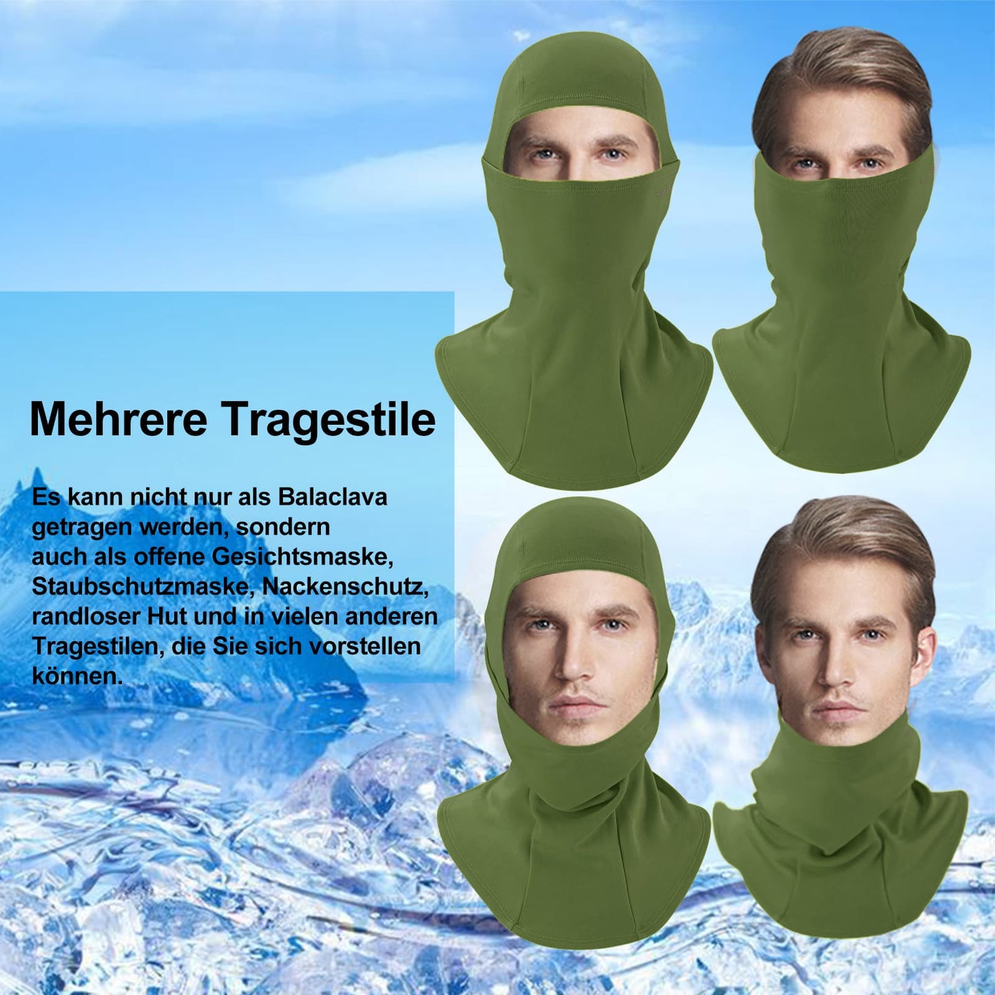 Balaclava 2-pack Herfst/Winter voor buitensporten Unisex ROCKBROS