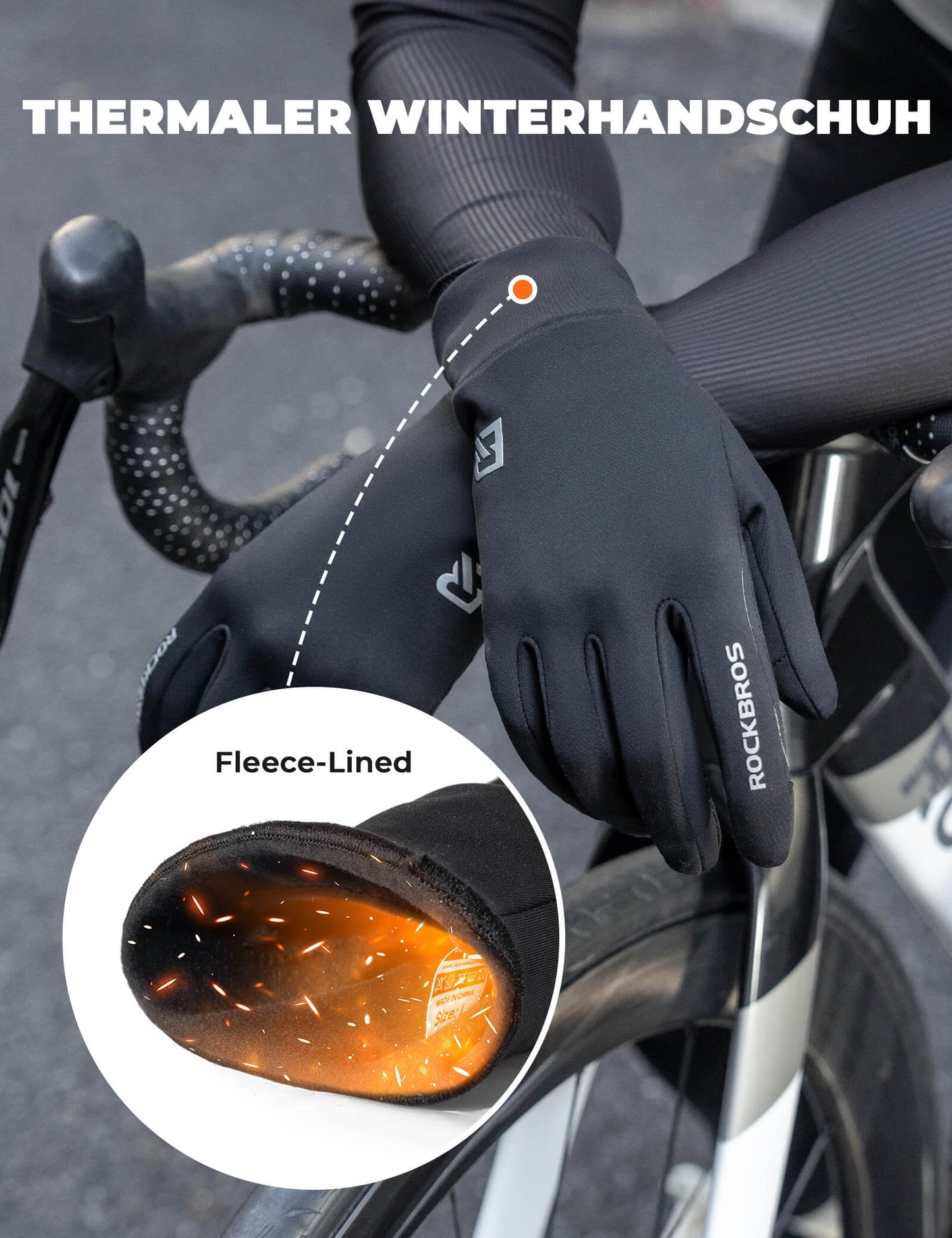 ROCKBROS Antislip Reflecterende Fietshandschoenen