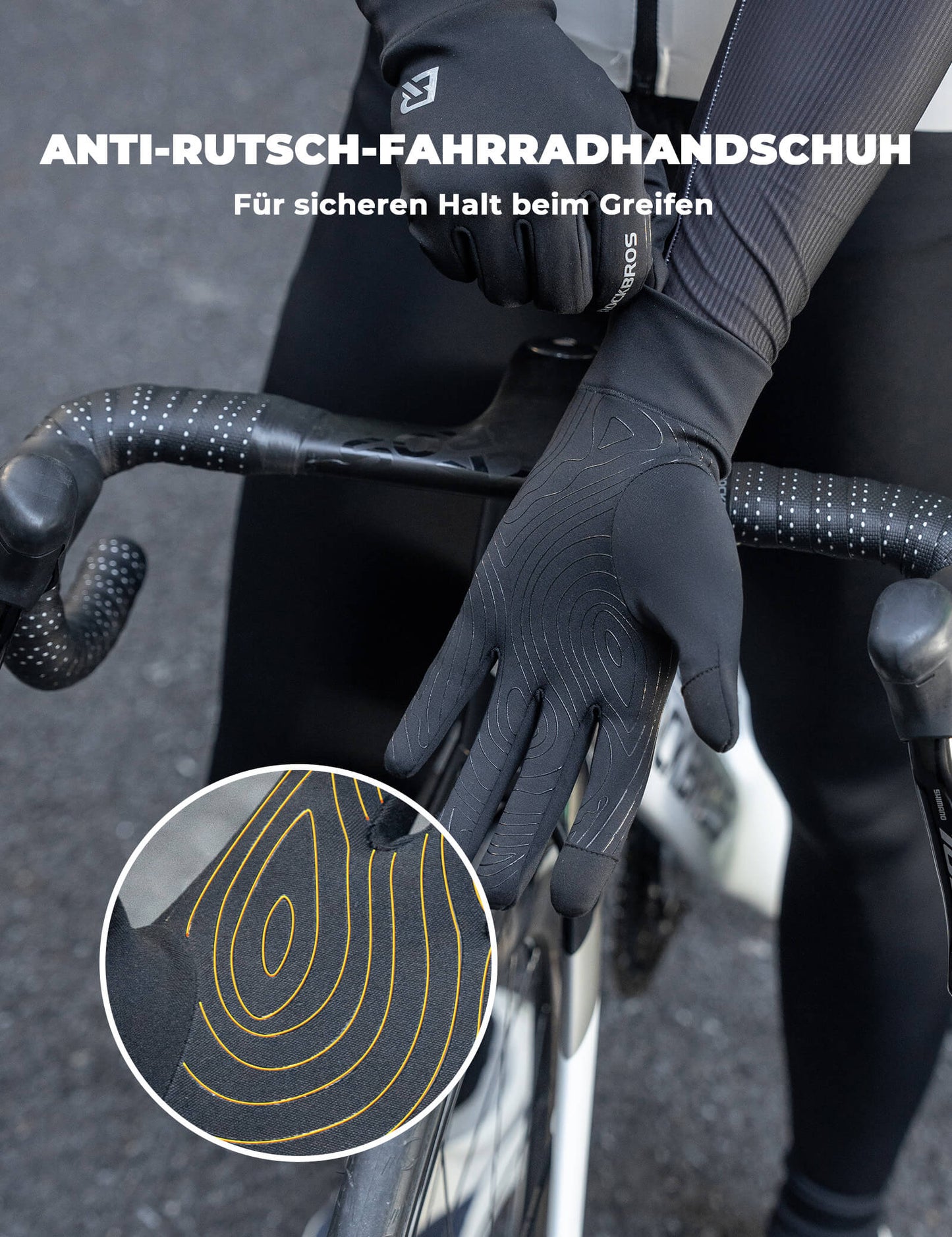 ROCKBROS Antislip Reflecterende Fietshandschoenen