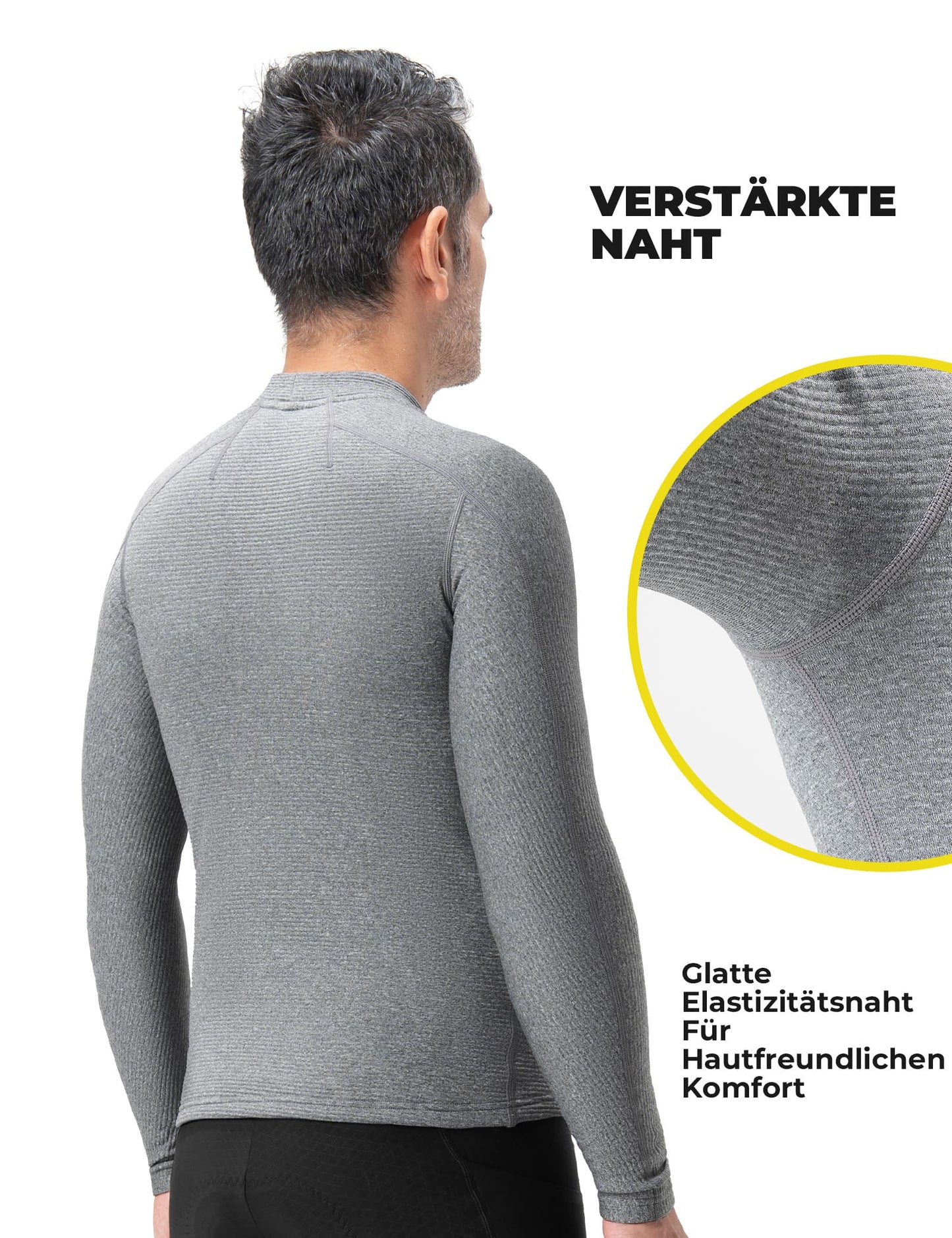 Dubbellaags fietsondergoed, reflecterend, thermisch ge?soleerd, heren, ROCKBROS