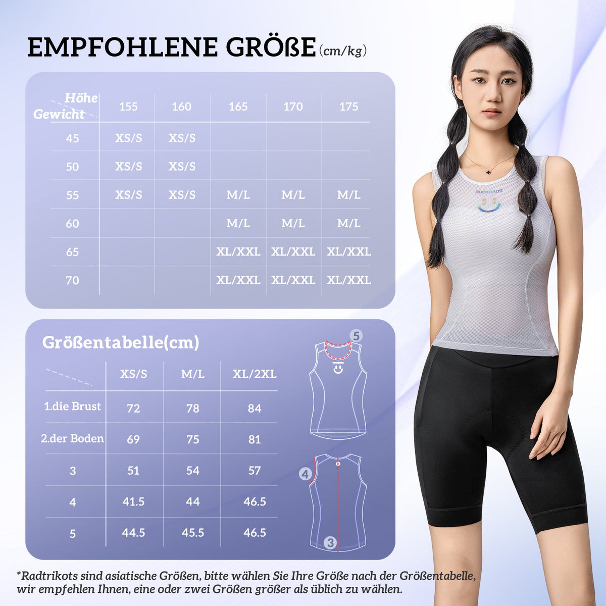 ROCKBROS Dames Sporttop Ademend baselayer Onderhemd voor Fietsen