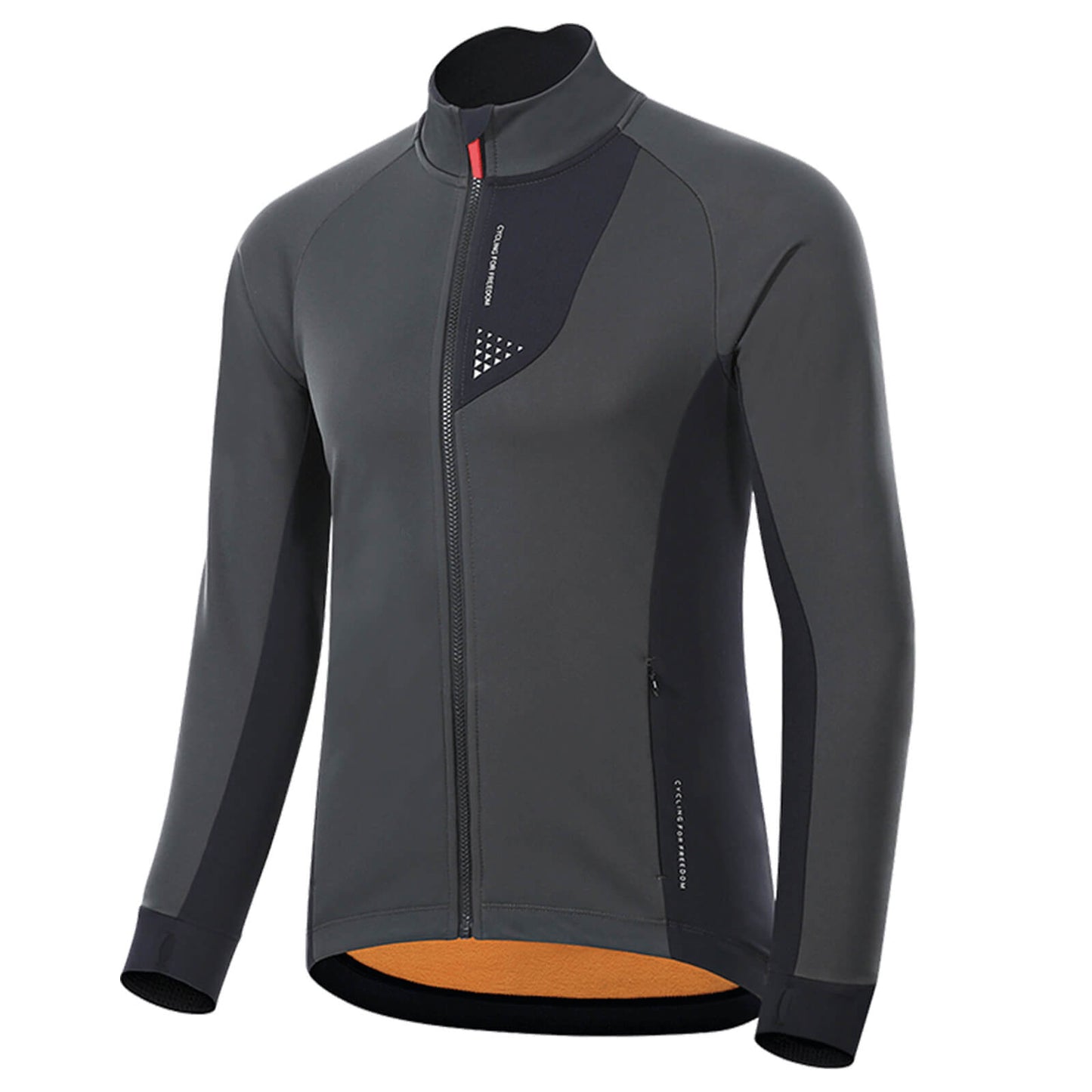 Winterfietsjas voor heren, winddicht, ademend met fleecevoering, ROCKBROS