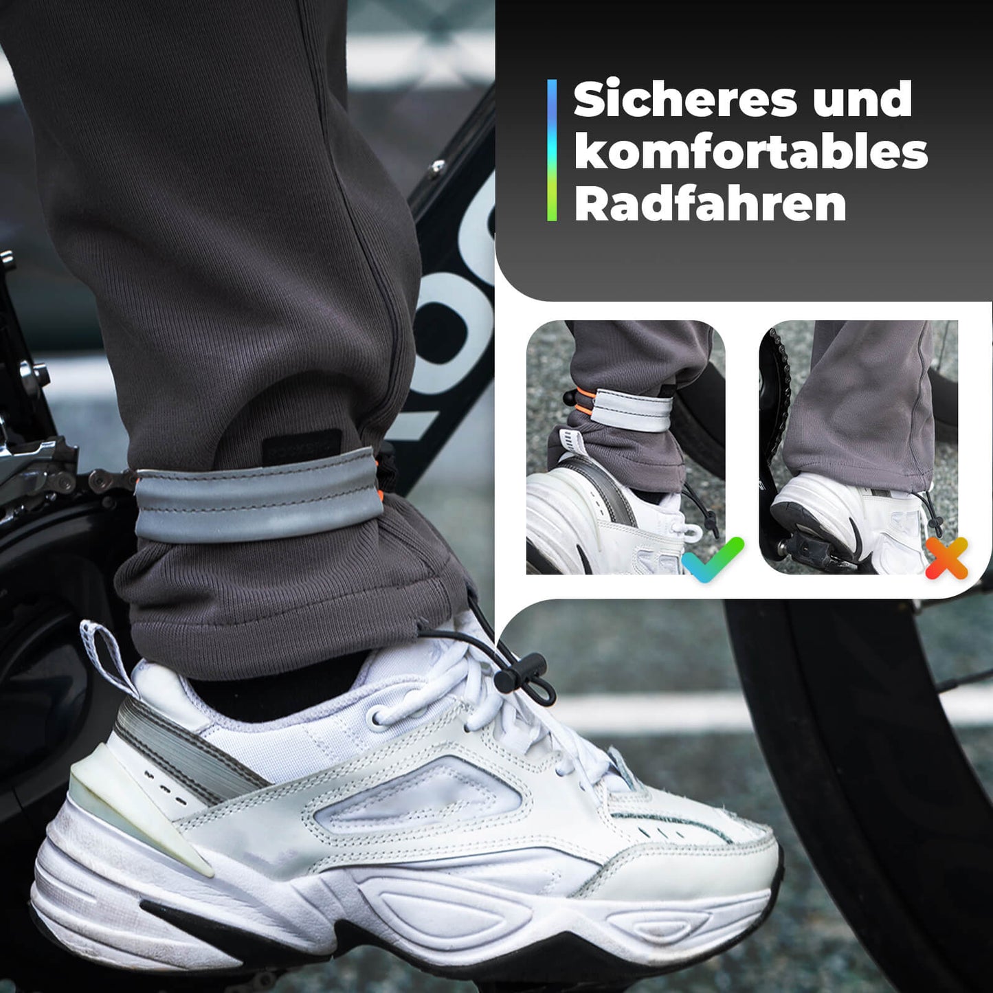 Reflecterende tailleband voor fietsen, reflecterende tape ROCKBROS