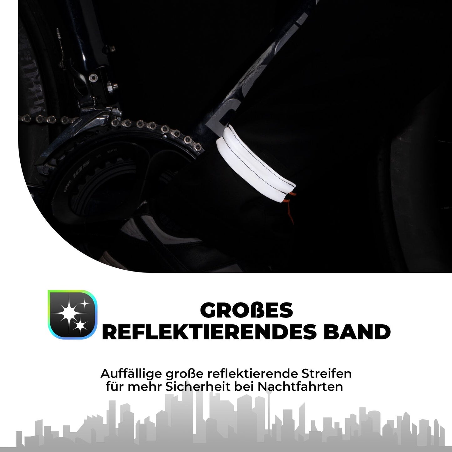 Reflecterende tailleband voor fietsen, reflecterende tape ROCKBROS