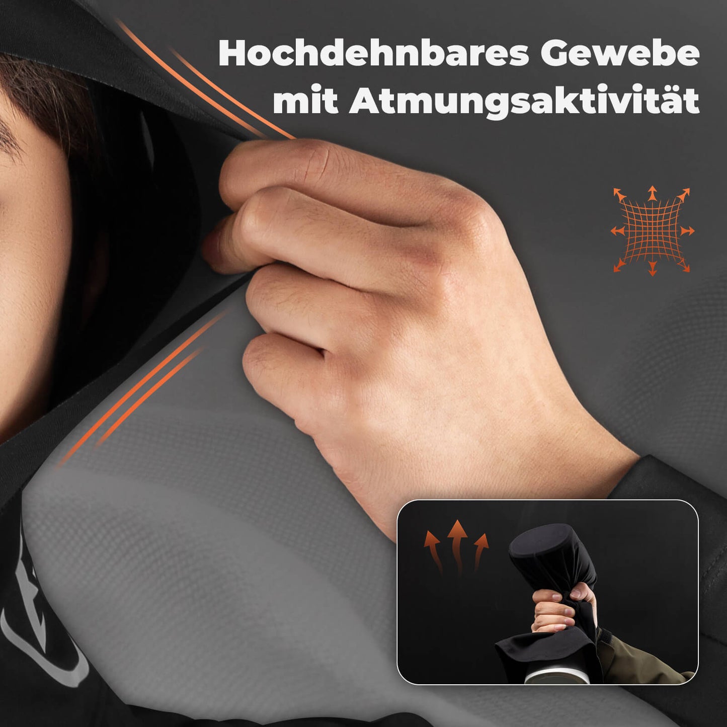 Motorhelmkap met ademende bivakmuts voor fietsen en ski?n, unisex, ROCKBROS