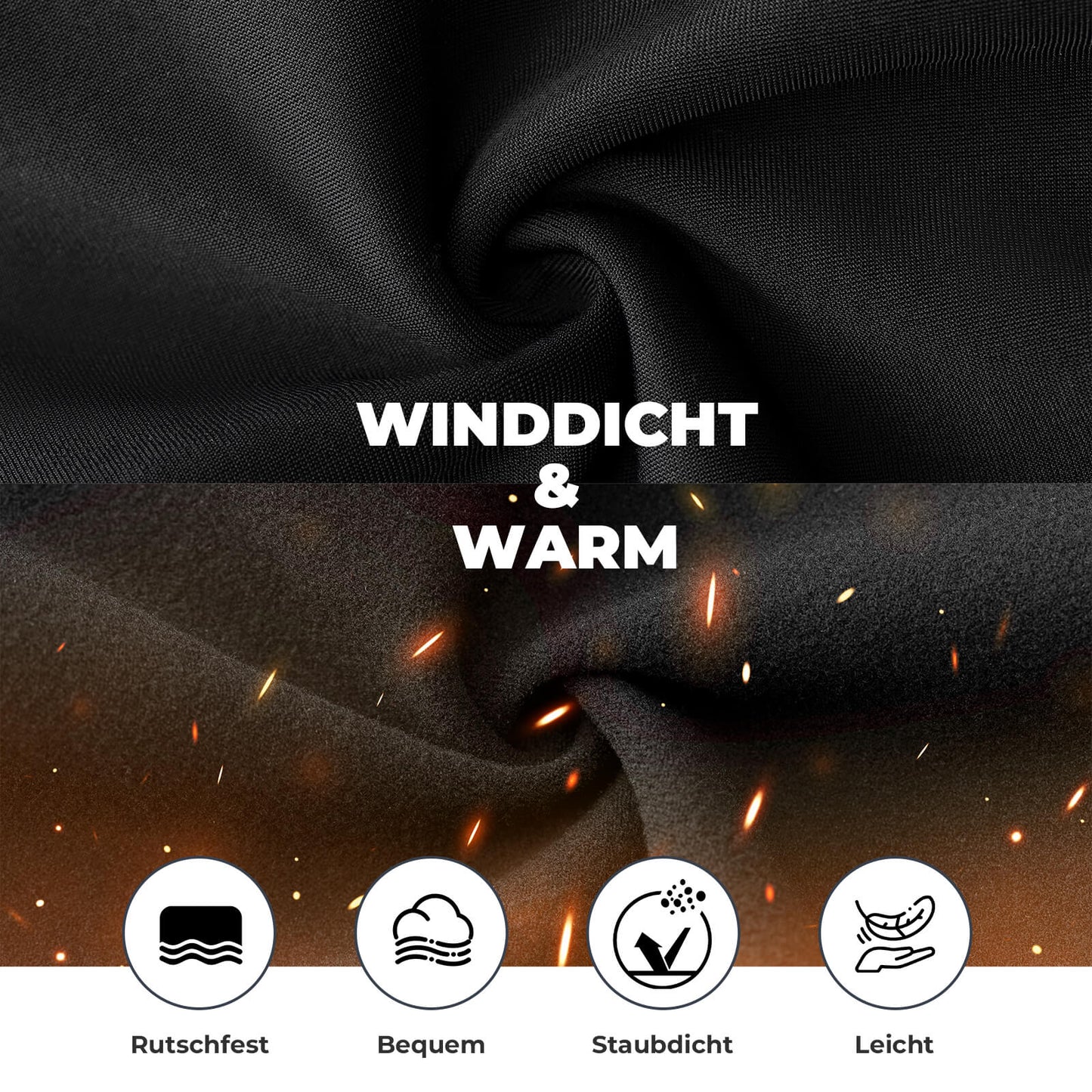 Balaclava, winddicht, ademend fleece, voor buitensporten, unisex, ROCKBROS