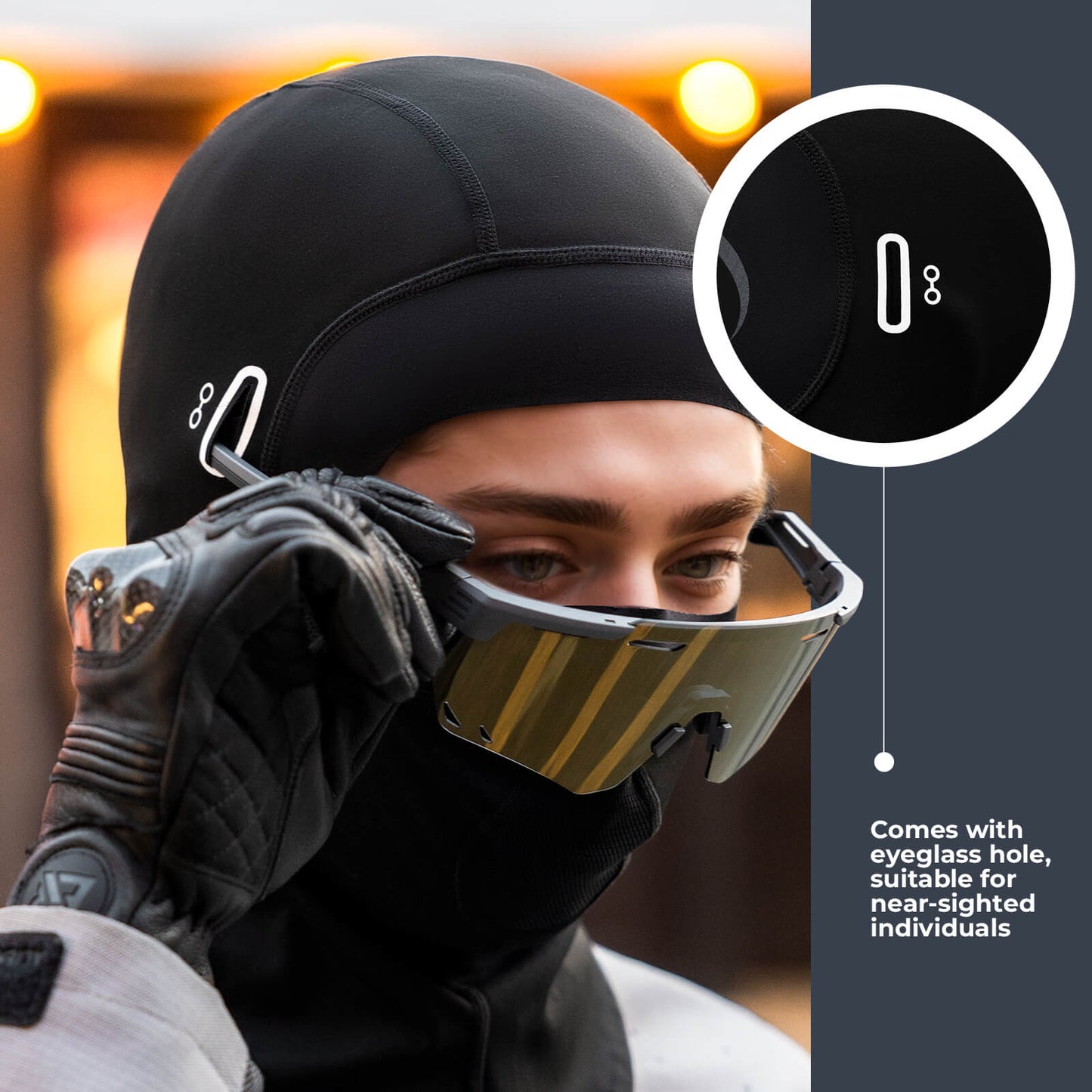 Balaclava, winddicht, ademend fleece, voor buitensporten, unisex, ROCKBROS