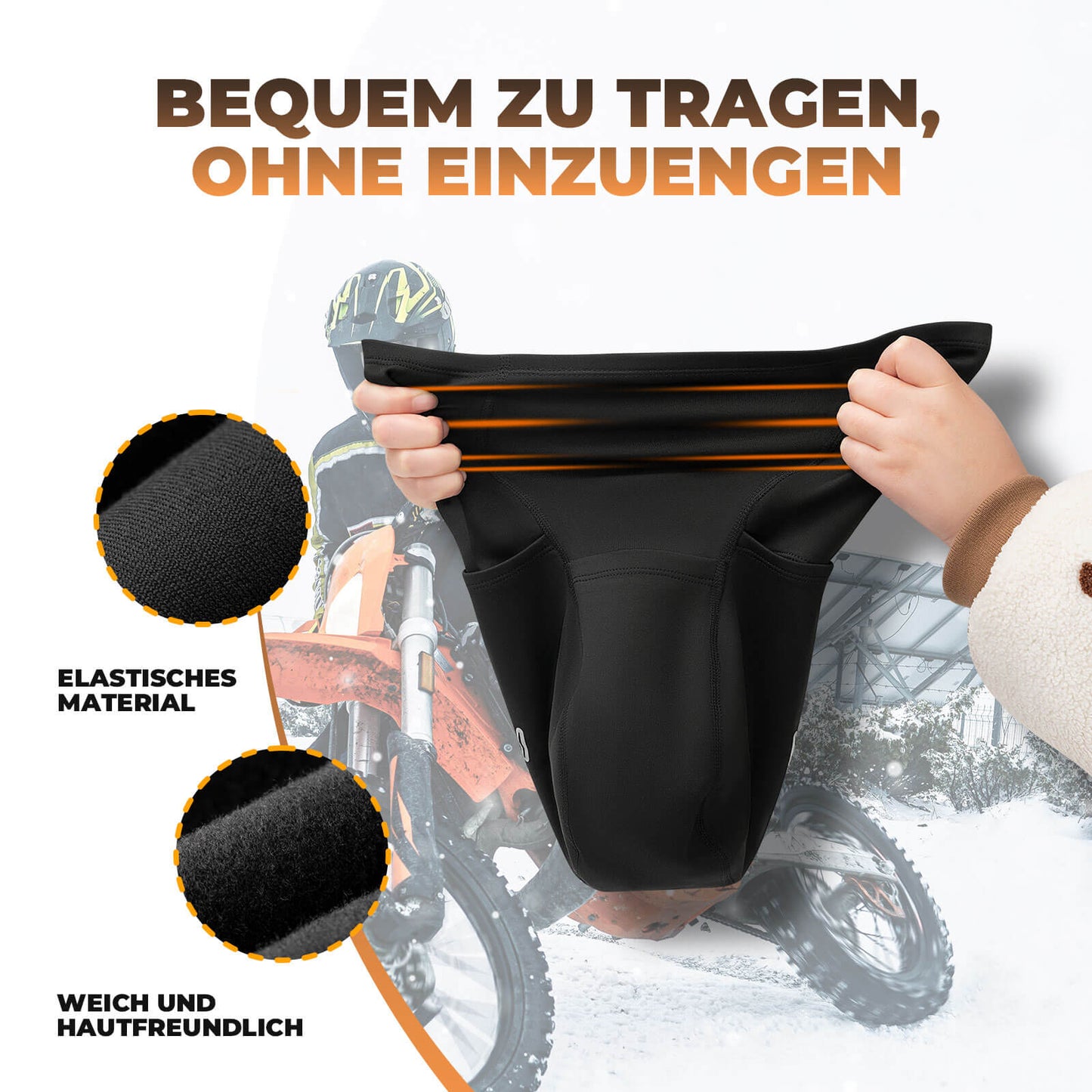Balaclava, winddichte gezichtsbescherming voor fietsen, unisex, ROCKBROS