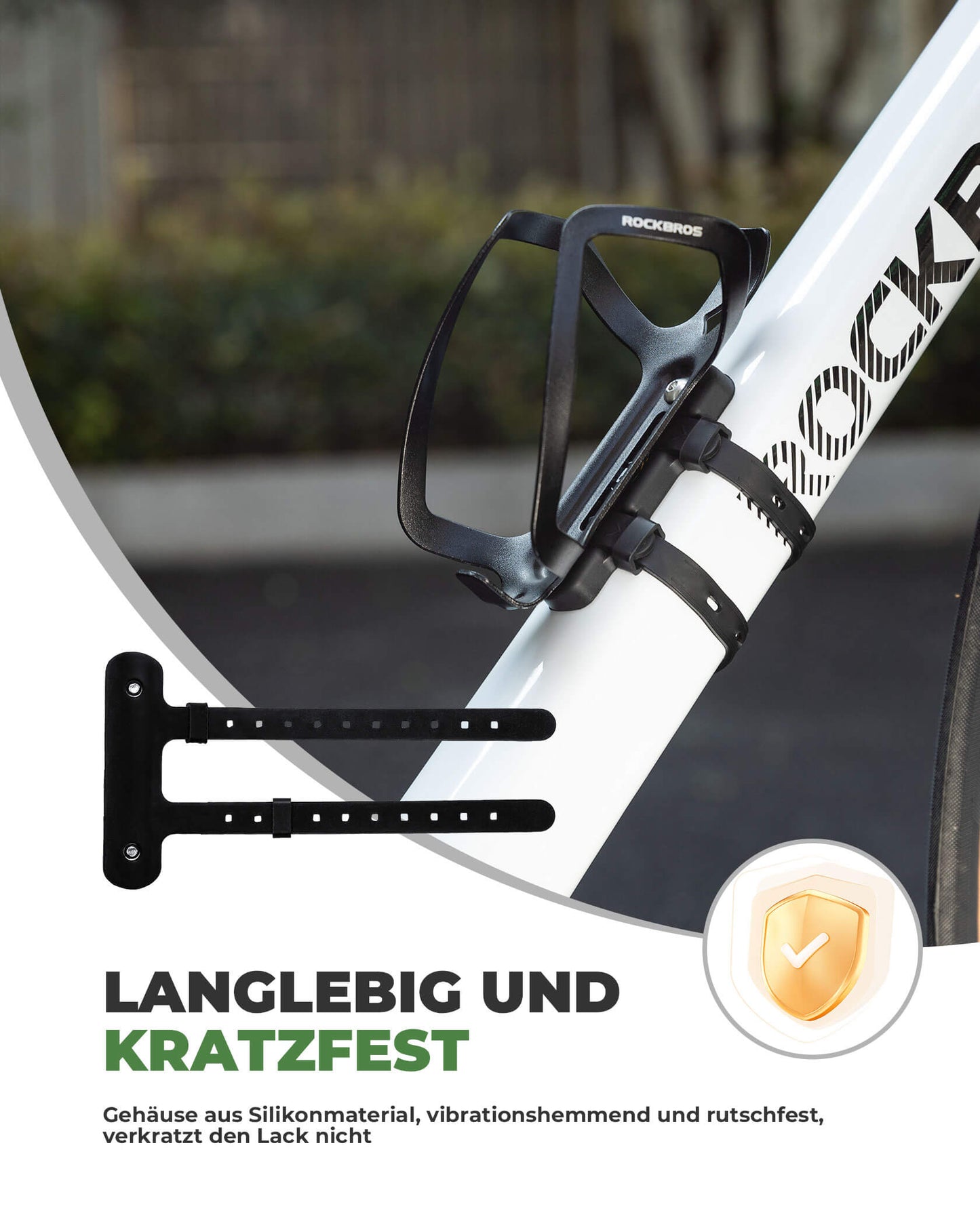 Universele bidonhouder voor fietsen. Geen boren nodig. Basis voor ombouw. ??ROCKBROS