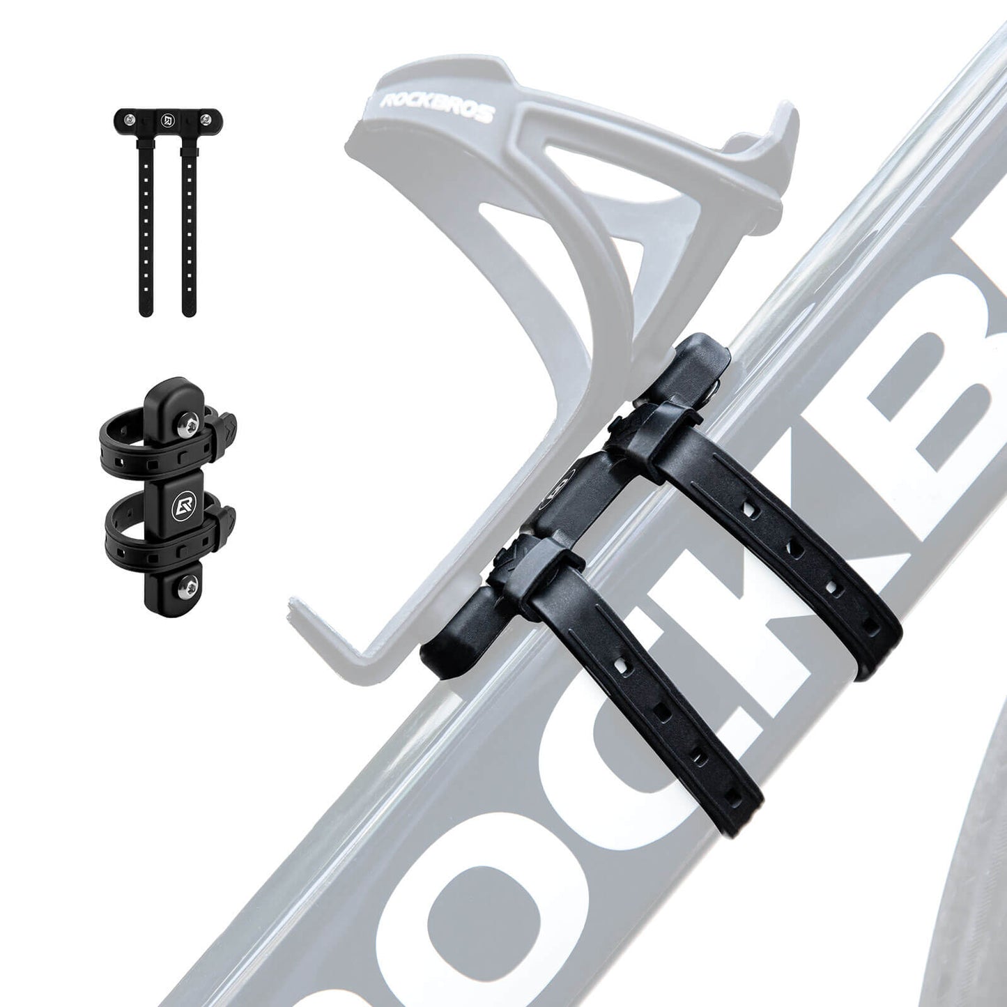 Universele bidonhouder voor fietsen. Geen boren nodig. Basis voor ombouw. ??ROCKBROS