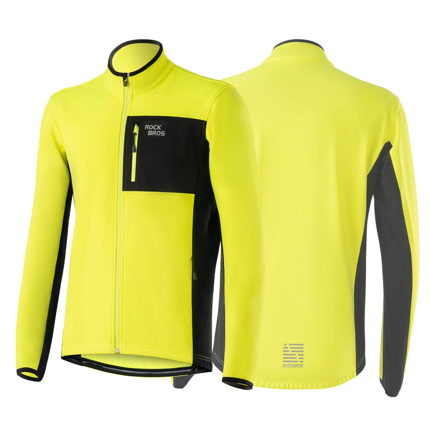 Winterfietsjas voor heren, winddicht, warme wandeljas, ROCKBROS