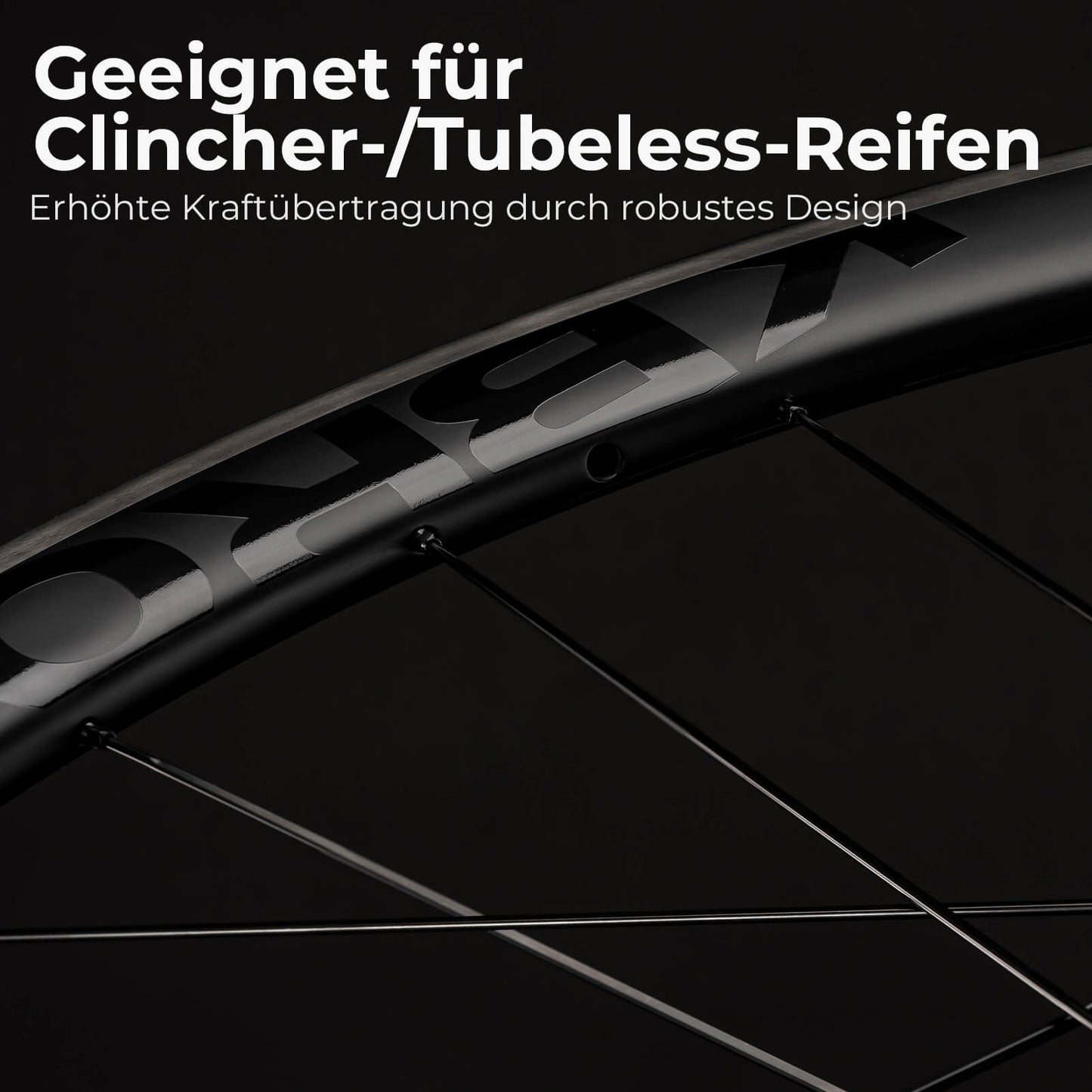 700C carbon wielset met 50 mm velg, rem en steekas voor racefietsen van ROCKBROS