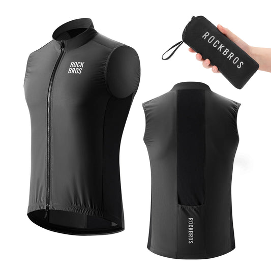 ROCKBROS Mouwloos fietsvest fietsjas Opvouwbaar Ademend
