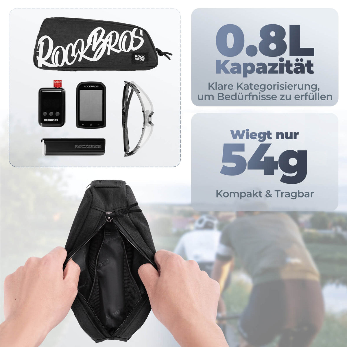ROCKBROS Buisstas Frametas 0,8L - SketchRide Series