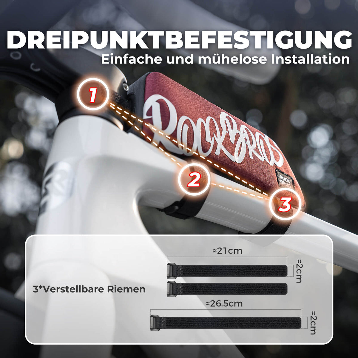 ROCKBROS Buisstas Frametas 0,8L - SketchRide Series