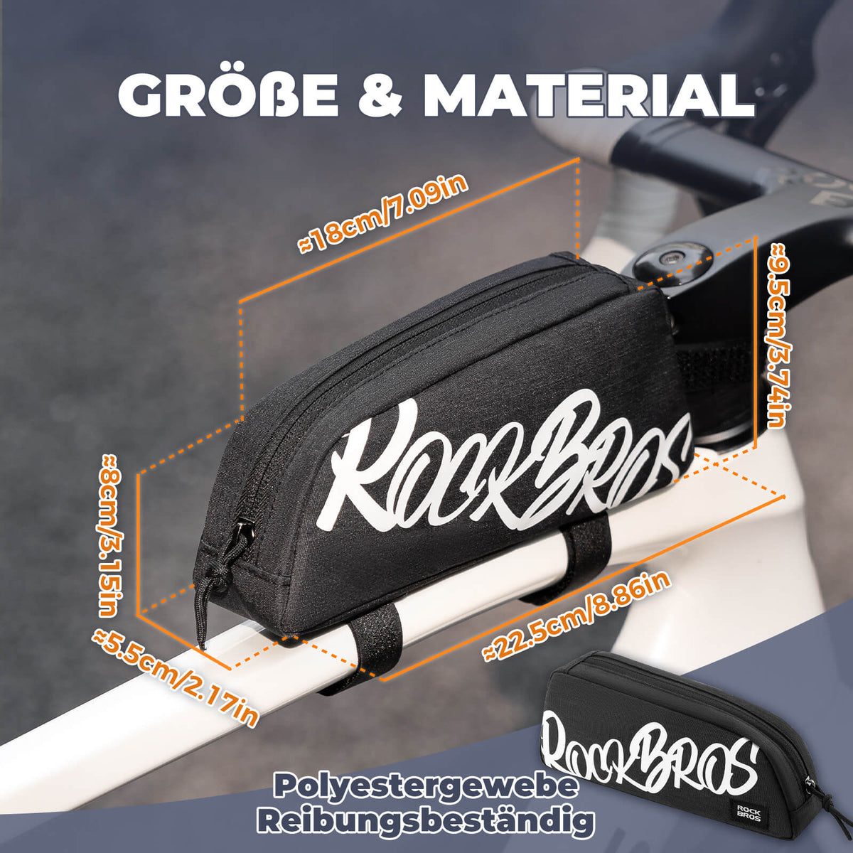 ROCKBROS Buisstas Frametas 0,8L - SketchRide Series