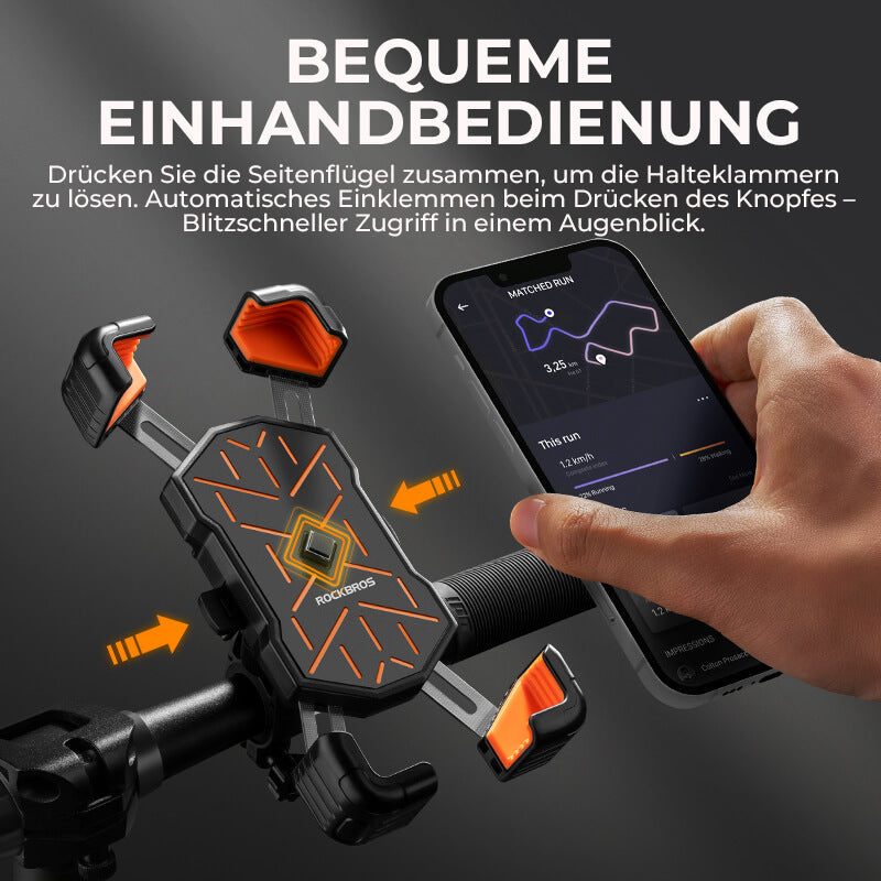 ROCKBROS Fiets Telefoonhouder 360° Draaibaar voor 4,5-7,2 Zoll