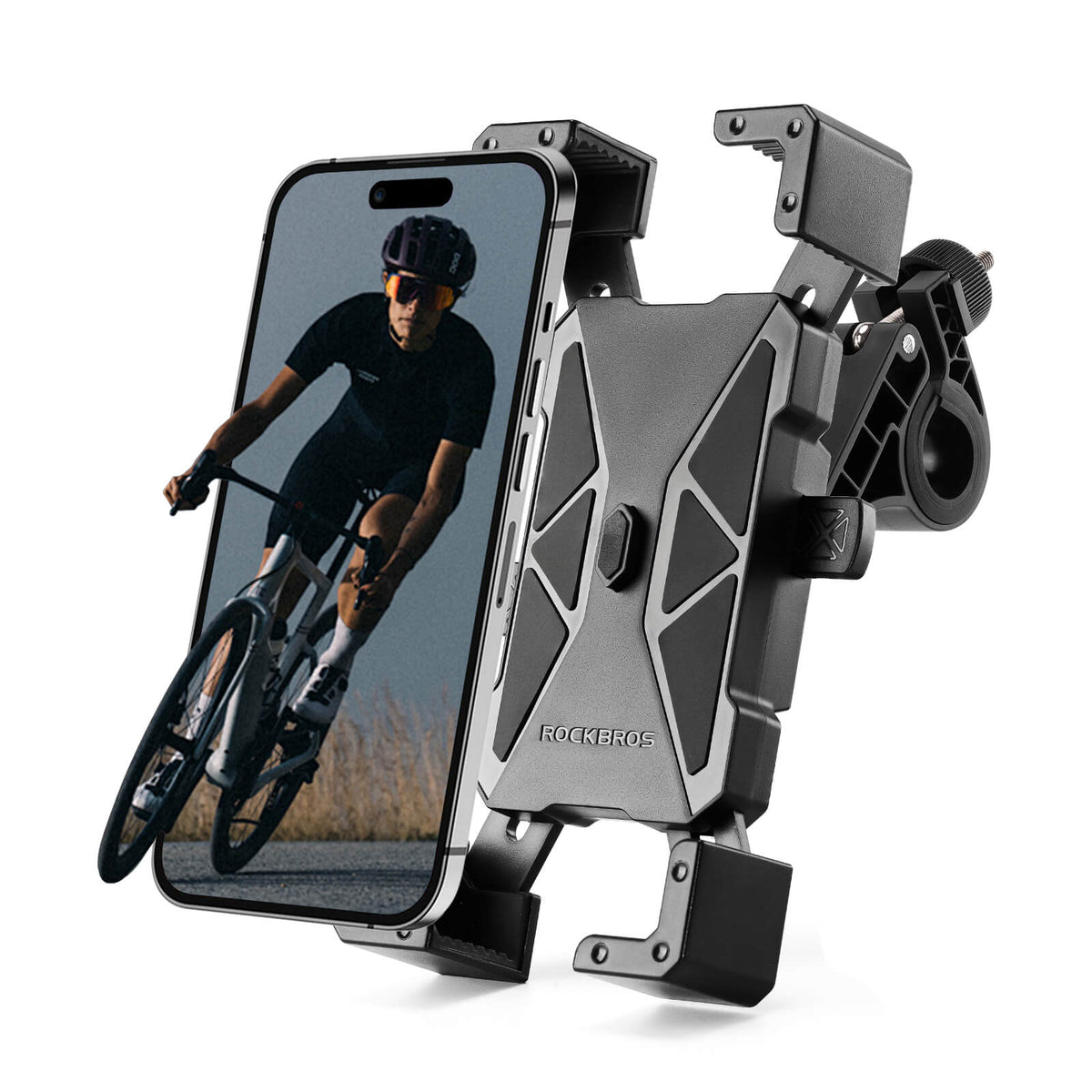 ROCKBROS Fiets Telefoonhouder 360° Draaibaar voor Telefoon 4.5~7.2"