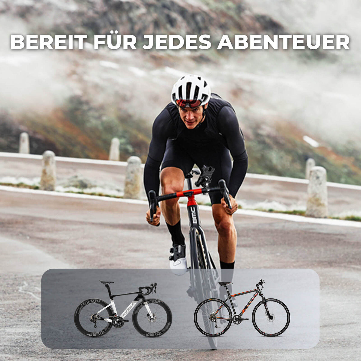 ROCKBROS Fiets Telefoonhouder 360° Draaibaar voor Telefoon 4.5~7.2"