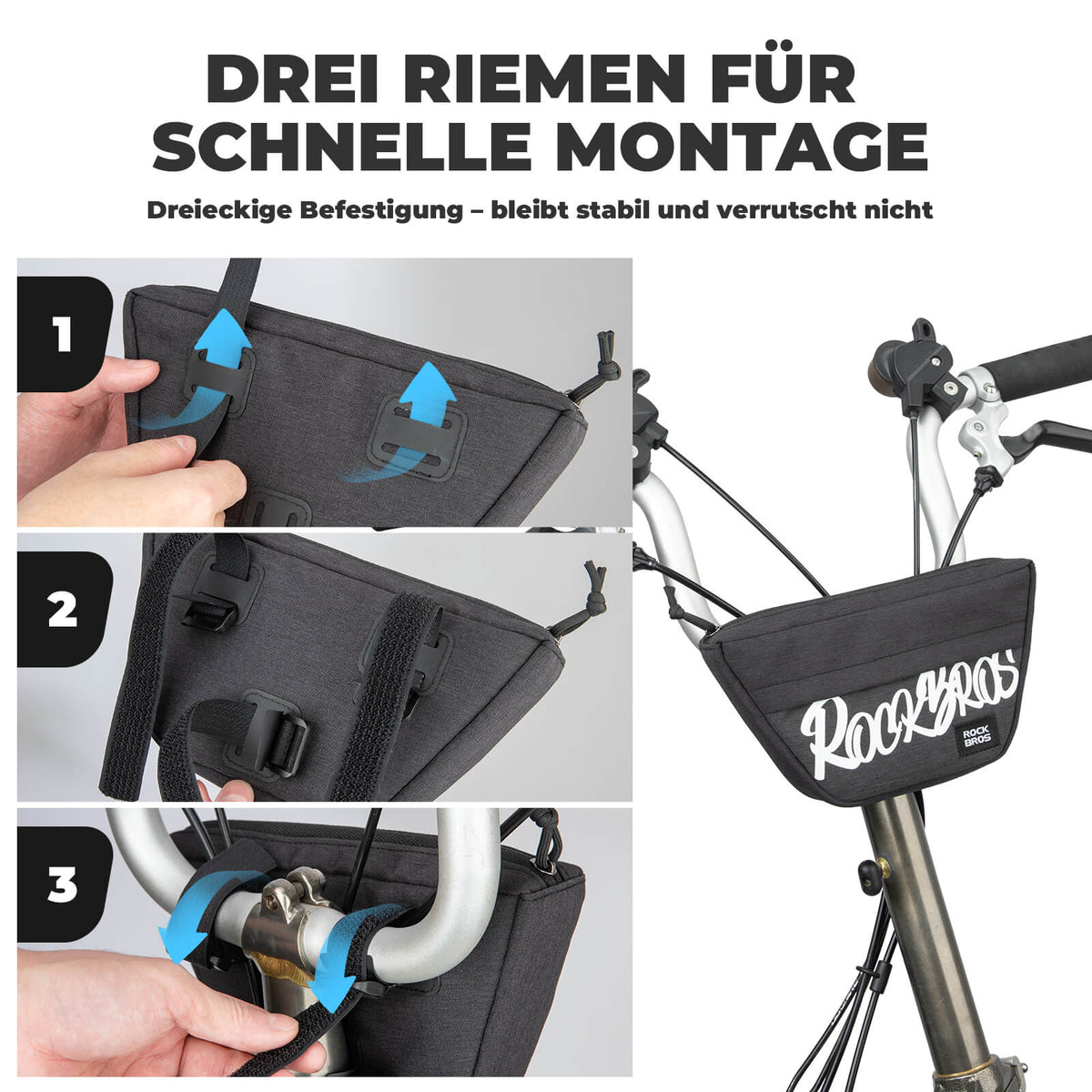 ROCKBROS Stuurzak Licht Compact 0,7L - SketchRide Series