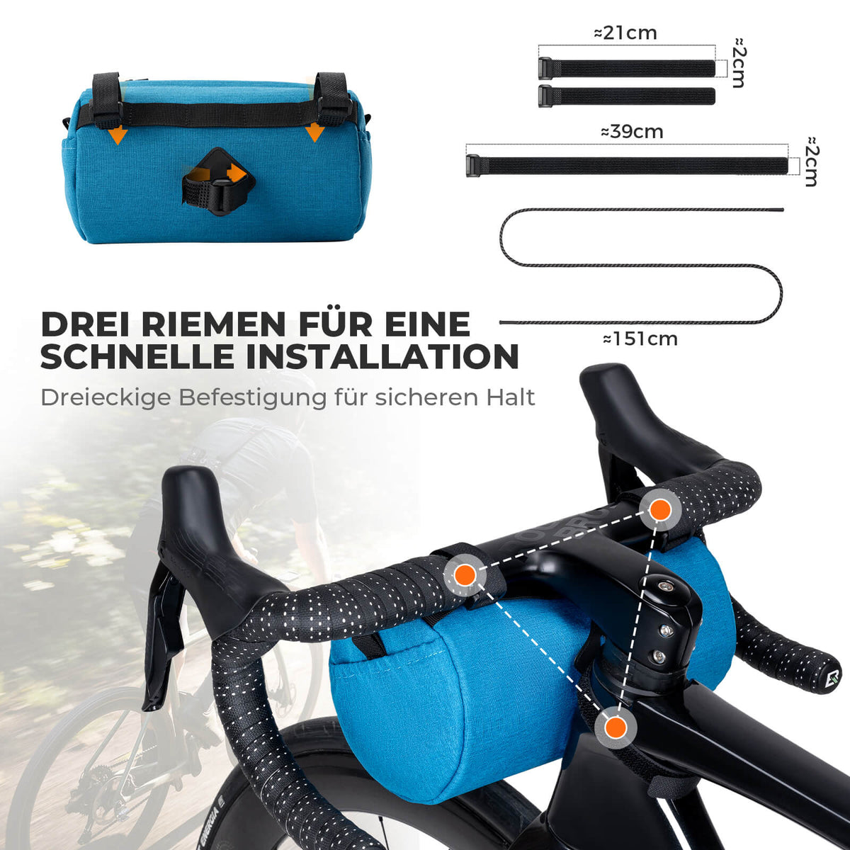 ROCKBROS Stuurzak Klein met Schouderband 2L/3,6L - SketchRide Series