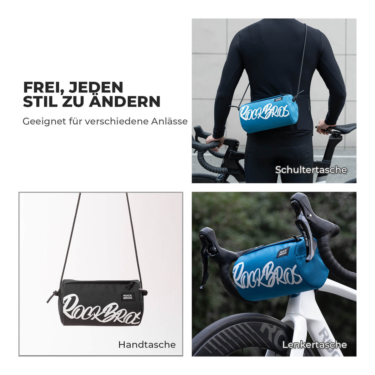 ROCKBROS Stuurzak Klein met Schouderband 2L/3,6L - SketchRide Series