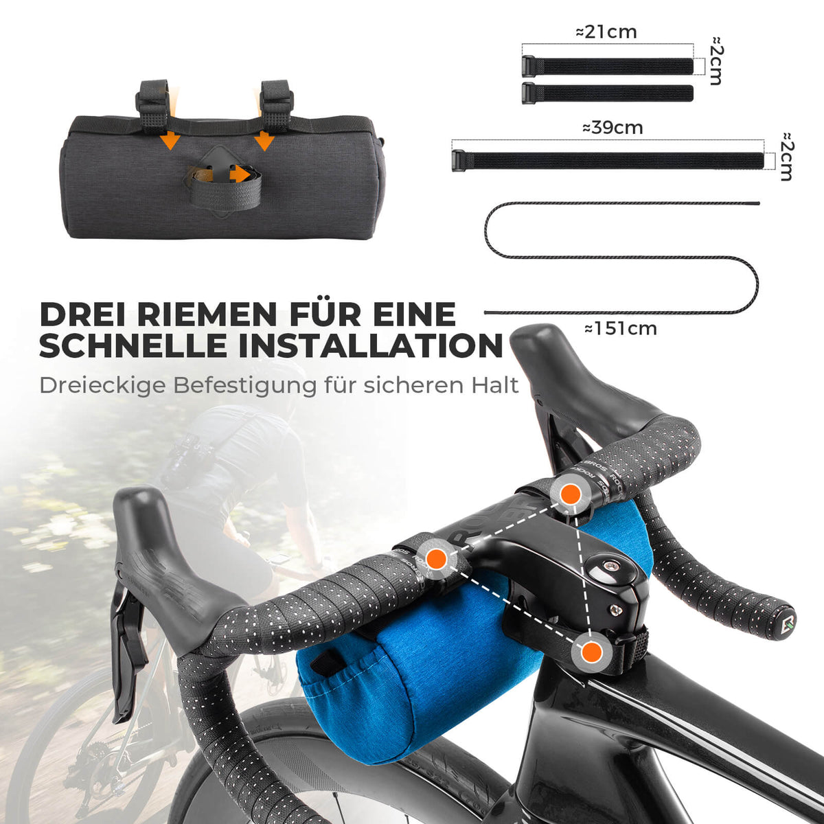 ROCKBROS Stuurzak Klein met Schouderband 2L/3,6L - SketchRide Series