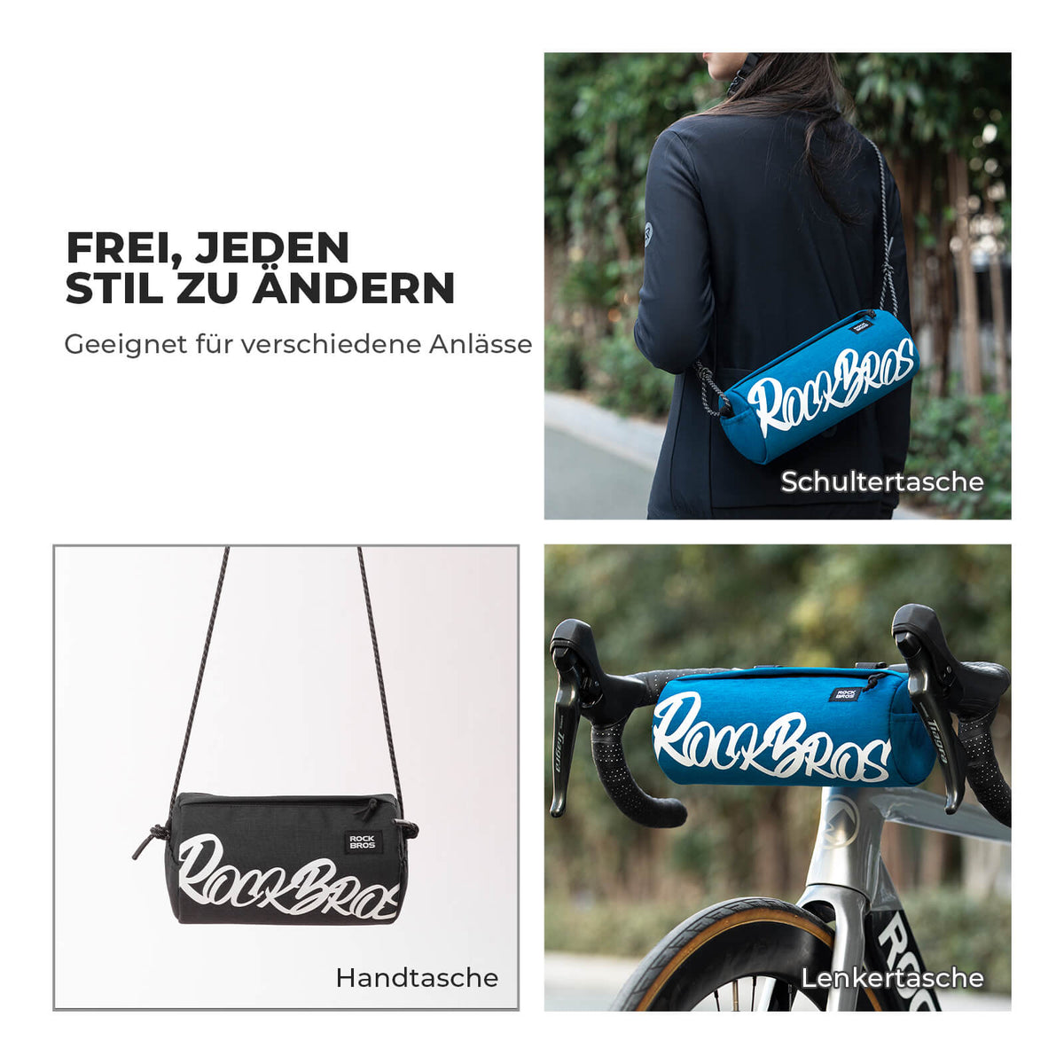 ROCKBROS Stuurzak Klein met Schouderband 2L/3,6L - SketchRide Series