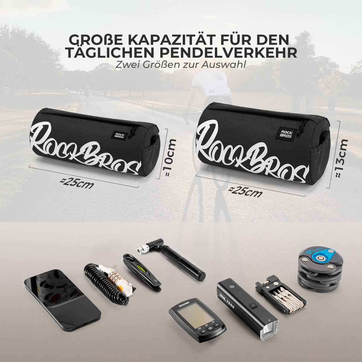 ROCKBROS Stuurzak Klein met Schouderband 2L/3,6L - SketchRide Series