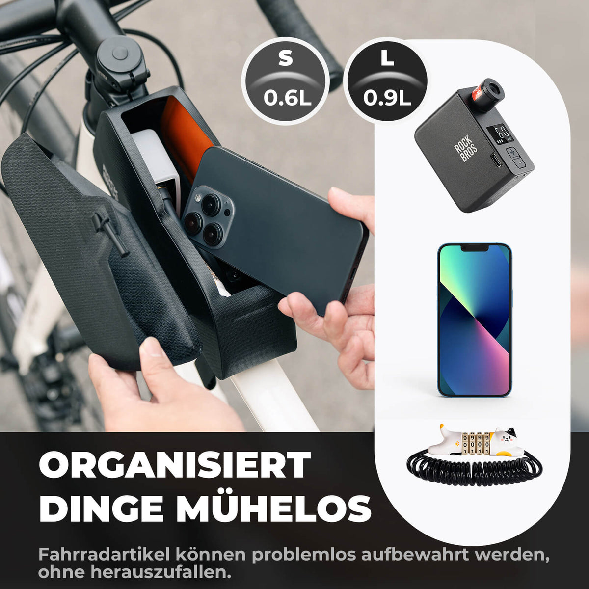 ROCKBROS Magnetische Buisstas 100% Waterdicht