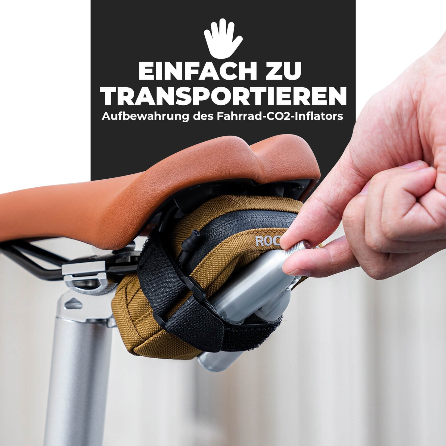 Fietszadeltas Compacte opbergtas Racefiets MTB ROCKBROS