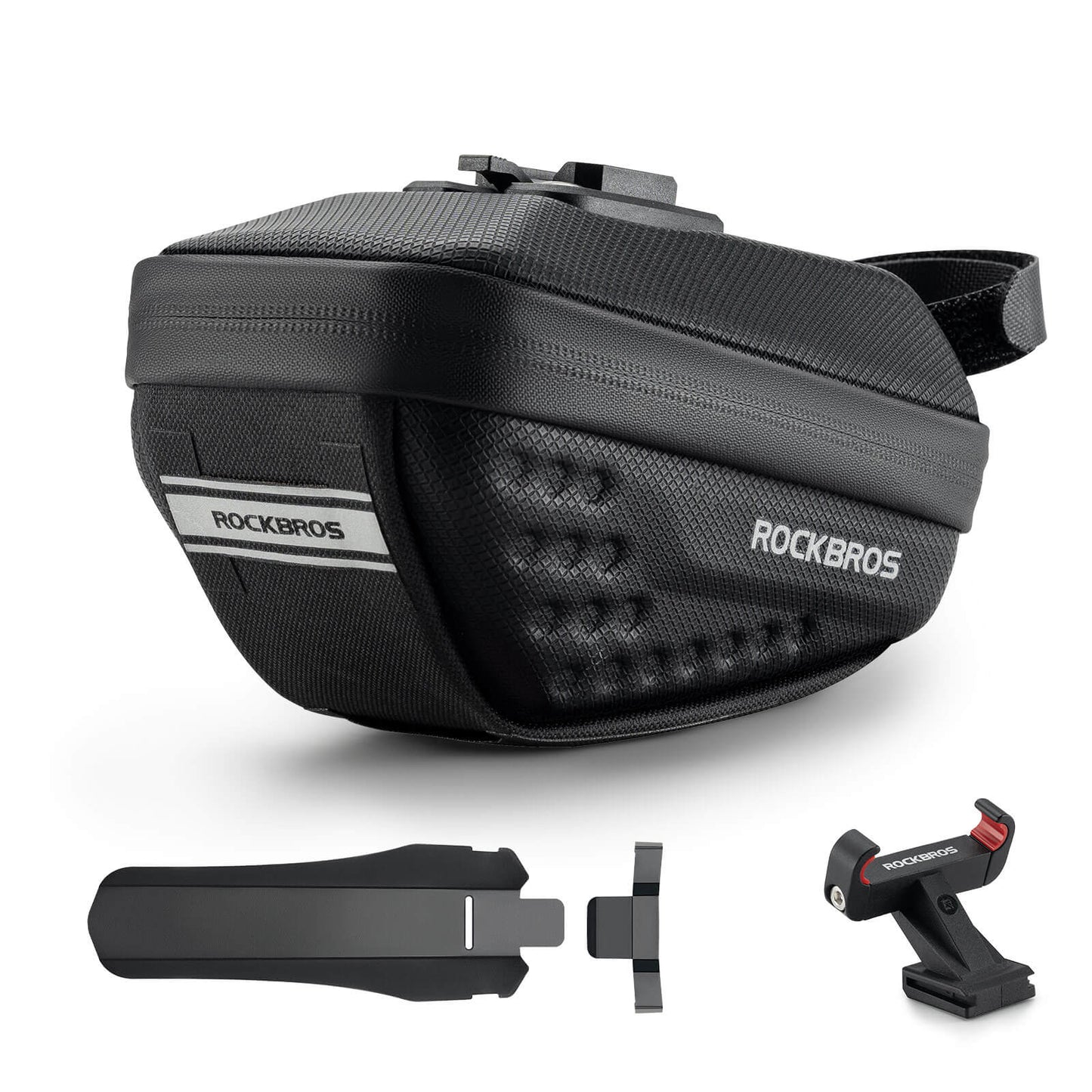 Fietszadeltas met spatbord, waterafstotend, 1,3L/0,8L, ROCKBROS